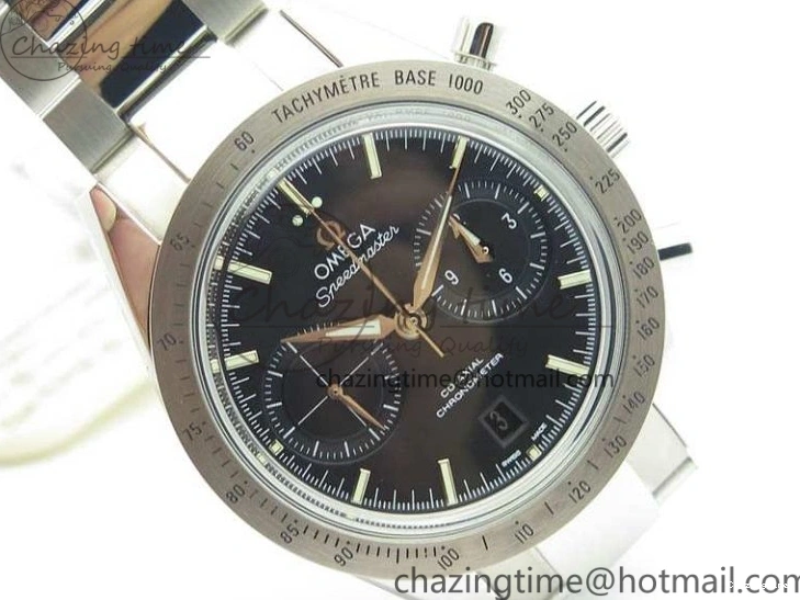 0213 Speedmaster ’57 Co-Axial OMF 1:1 Best Edition Black Dial White Markers On SS Bracelet A Durable 8146